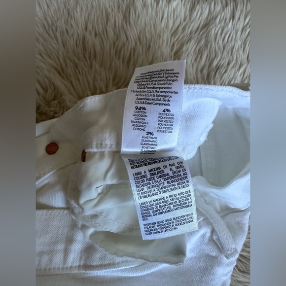 Mother Denim High Waisted Rider Ankle Jeans in Fairest Of Them All White Size 25 - Picture 6 of 15